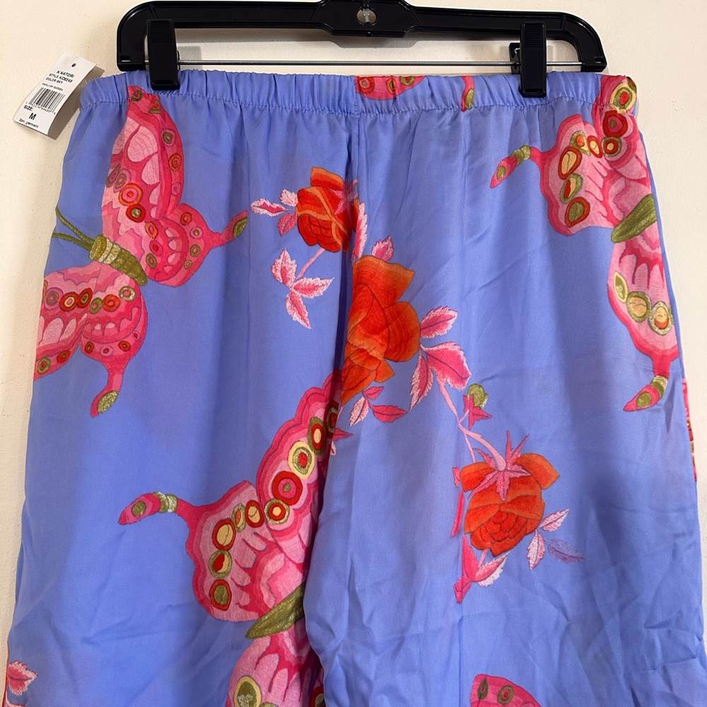 Natori Butterfly Garden Pajama Pants Periwinkle Size M NWT - Picture 12 of 12